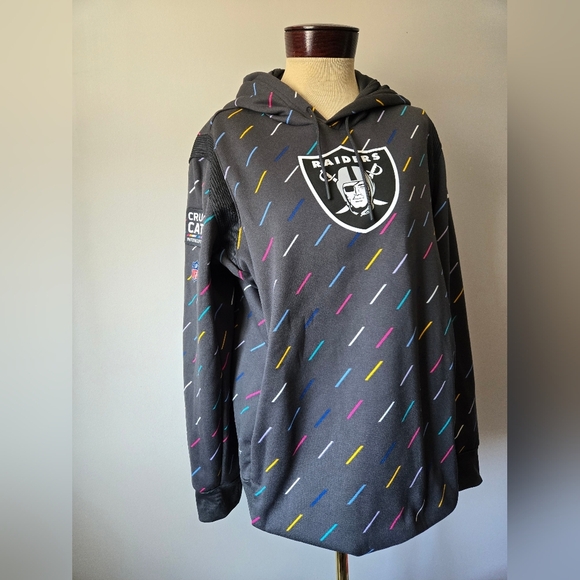 Nike NFL Las Vegas Raiders Crucial Catch Hoodie. Size Womens XL - Picture 2 of 15